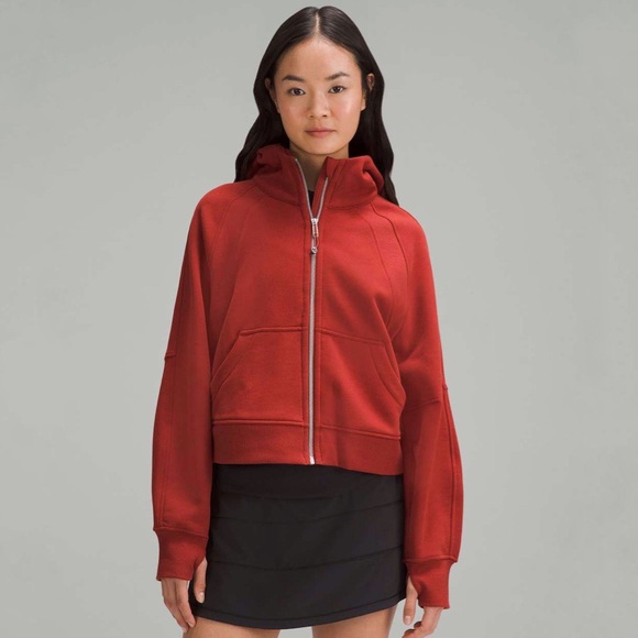 lululemon athletica Tops - Lululemon | Scuba Oversized Full-Zip Hoodie Terra Orange Size XS/S